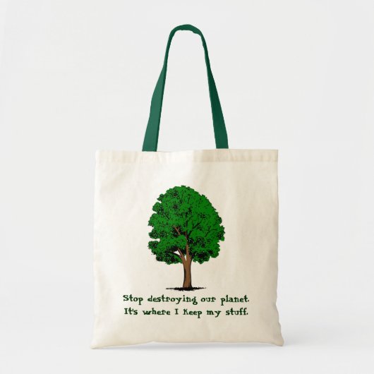 Tote Bag Cessez la destruction… (Devant)