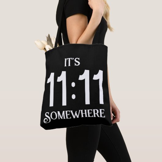 Tote Bag C'est 11:11 Numéro de manifeste de numérologie que (De près)