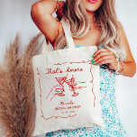Tote Bag C'est Amore Italien Drawn Engagemen Fête des marié<br><div class="desc">C'est Amore Italien Drawn Engagemen Fête des mariées</div>