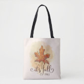 Tote Bag c'est automne y'all Aquarelle Feuille d'érable (Devant)