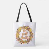 Tote Bag C'est automne Y'all Orange Feuilles d'automne (Dos)