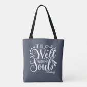 Tote Bag C'Est Bien Avec Mon Âme Inspirant Personnalisé (Dos)