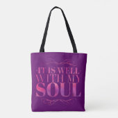 Tote Bag C'Est Bien Avec Mon Âme Violet (Dos)