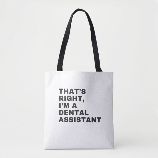 TOTE BAG C'EST BIEN JE SUIS ADJOINT DENTAIRE (Devant)