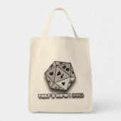 Tote Bag C'est comme ça que je fais rouler d20 (Devant)