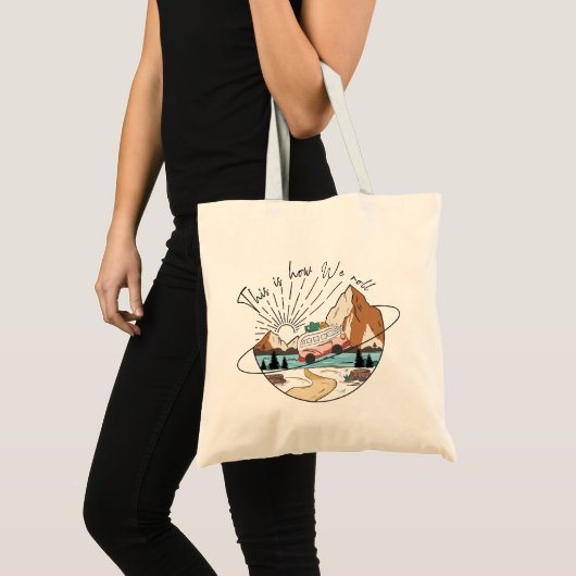 Tote Bag C'Est Comme Ça Que Nous Roulons Le Camping (Devant (produit))