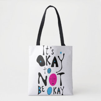 Tote Bag C'est correct de ne pas aller bien - Ligne minimal