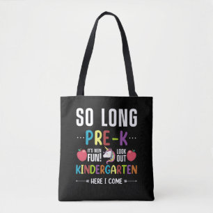 Tote Bag C'est fini la pré-maternelle, j'arrive en maternel