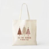 Tote Bag C'Est La Saison Arbre De Noël Vacances Élégant Chi (Devant)