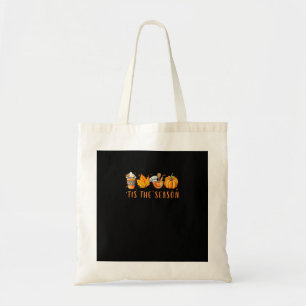 Tote Bag C'Est La Saison Déjeuner Lady Citrouille Épice Con