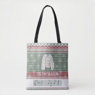 Tote Bag C'est la saison du tricot faux-pull de Handel Mess