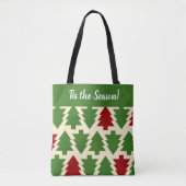 Tote Bag 'C'est la saison Noël Shopping (Devant)