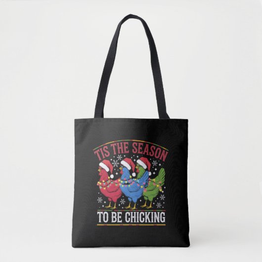 Tote Bag C'Est La Saison Pour Choisir Noël Poulet Occidenta (Devant)