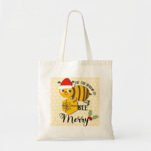 Tote Bag C'est la saison pour être joyeux bee card