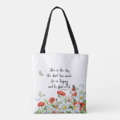 Tote Bag C'est le jour où le seigneur a fait (Dos)