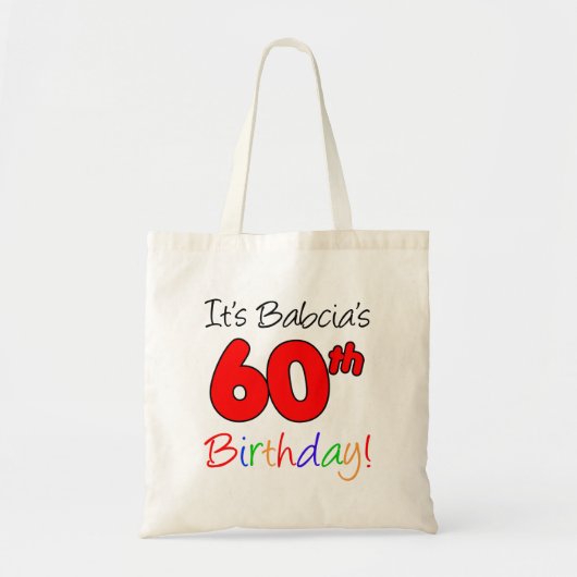 Tote Bag C'est le soixantième amusement de l'anniversaire (Devant)