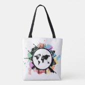 Tote Bag C'est le temps de déplacement (Dos)