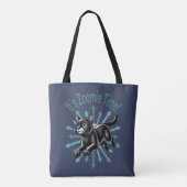 Tote Bag C'est le temps de Zoomie Chat Noir (Dos)