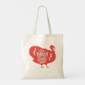 Tote Bag C'est l'heure de la Turquie pour Thanksgiving (Dos)
