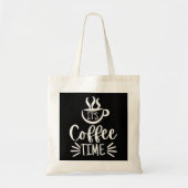 Tote Bag C'est l'heure du café (Devant)