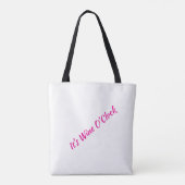 Tote Bag C'est l'heure du vin (Dos)