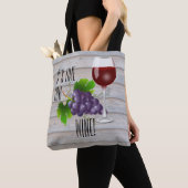 Tote Bag C'est l'heure ou le vin ! (De près)