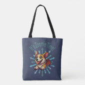 Tote Bag C'est l'heure Zoomie Corgi (Dos)