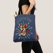 Tote Bag C'est l'heure Zoomie Corgi (De près)