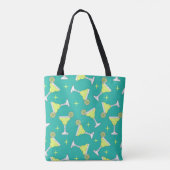 Tote Bag C'est Margarita Time Retro Cocktail Motif Bleu (Dos)