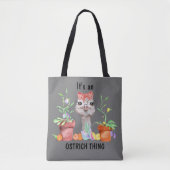 Tote Bag C'est mignon, une autruche (Devant)