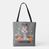 Tote Bag C'est mignon, une autruche (Dos)