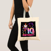 Tote Bag C'est mon 10e anniversaire Africaine Américaine Bl (Devant (produit))