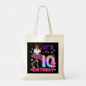 Tote Bag C'est mon 10e anniversaire Africaine Américaine Bl (Dos)