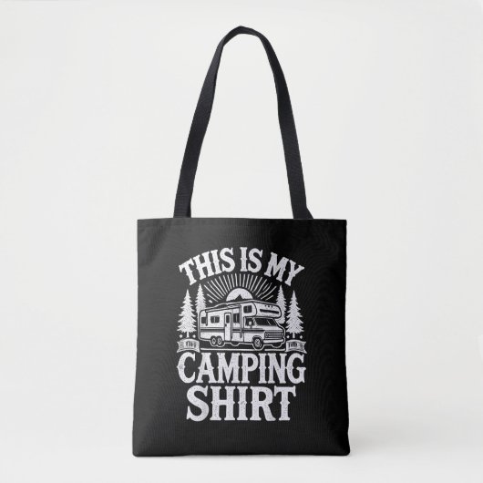 Tote Bag C'est Mon Camping Drôle Camping-car (Devant)
