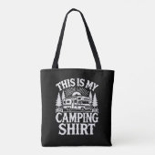 Tote Bag C'est Mon Camping Drôle Camping-car (Dos)