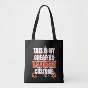 Tote Bag C'Est Mon Costume D'Halloween Bon Marché - Hallowe