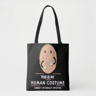 Tote Bag C'est mon costume humain drôle 