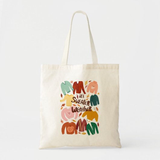Tote Bag C'est plus doux Météo automne automne mignon saiso (Devant)