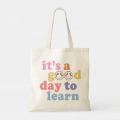 Tote Bag C'est un bon jour pour apprendre enseignant (Dos)