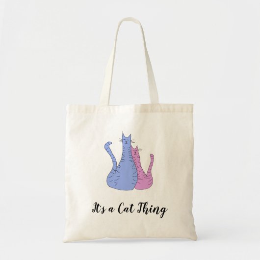 Tote Bag C'est un chat Tabby Kitties (Devant)