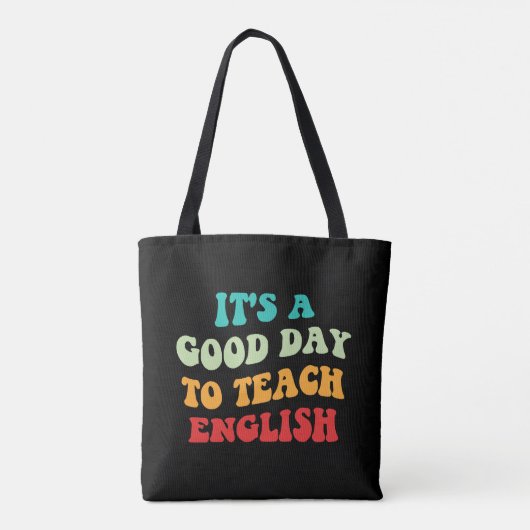 Tote Bag C'est une bonne journée pour apprendre l'anglais I (Dos)