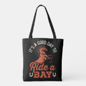 Tote Bag C'est une bonne journée pour faire du cheval de la (Dos)