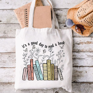 Tote Bag C'est une bonne journée pour lire un livre, amoure