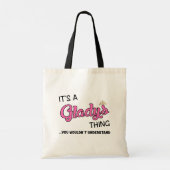 Tote Bag C'est une chose Gladys que vous ne comprendriez pa (Dos)