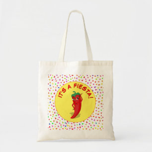 Tote Bag C'est une fête avec motif de confettis