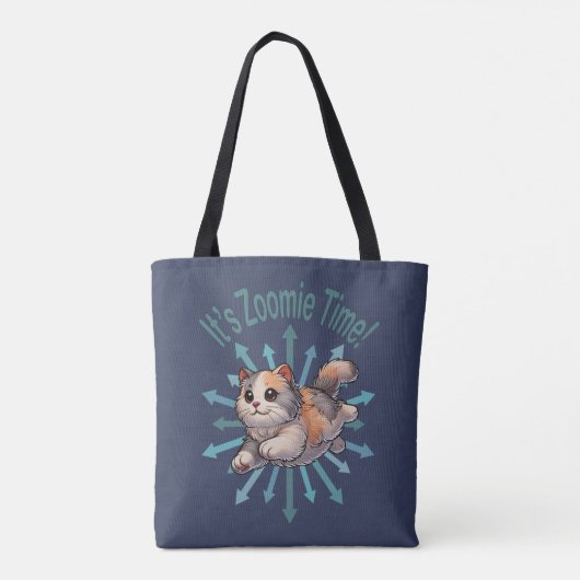 Tote Bag C'est Zoomie Time Dilute Calico Cat (Dos)