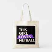 Tote Bag Cette fille adore le netball (Dos)