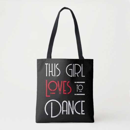 Tote Bag Cette Fille Aime Danser (Devant)