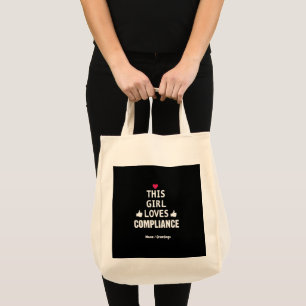 Tote Bag Cette fille aime la conformité de bons cadeaux à r