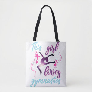 Tote Bag Cette Fille Aime La Gymnastique Étoiles Leap
